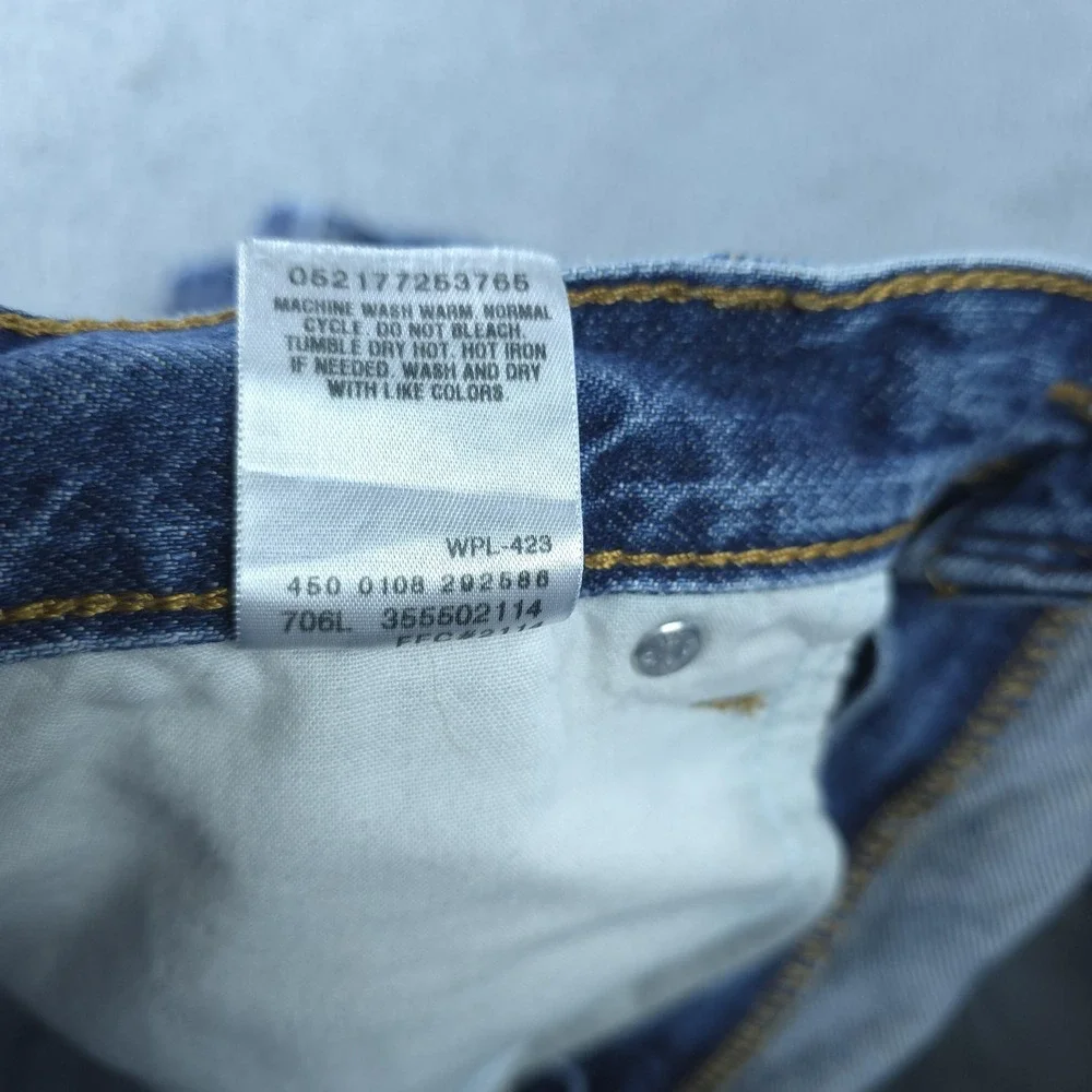 Levi's 550 Denim Shorts Mens 36 Blue Relaxed Fit Medium Wash